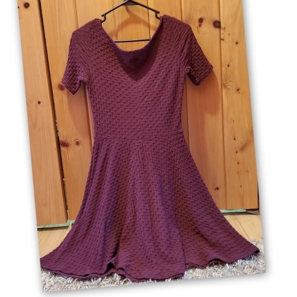 1. Divided H&M Burgundy Wine Dress - Picture 2 of 5